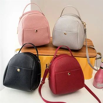 

Women bag brand designed Girls Backpack Elegant Mini Satchel Shoulder School PU Leather Cute Ladies mini backpack