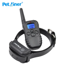 Petrainer 998DB-1BL nuevo producto de adiestramiento de mascotas collar de perro collar eléctrico 300 m control remoto wih azul pantalla dispaly