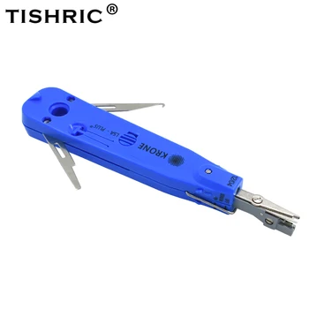 

10pcs TISHRIC Original Blue Krone Lsa-plus Telecom Phone Wire Cable RJ11 RJ45 Punch Down Network Tool Kit Professional