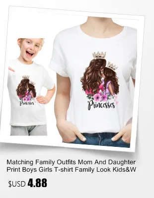 Новое семейство подбора цветов рубашки мать и дочь соответствующие одежда хлопок письмо характер печать с коротким рукавом футболки