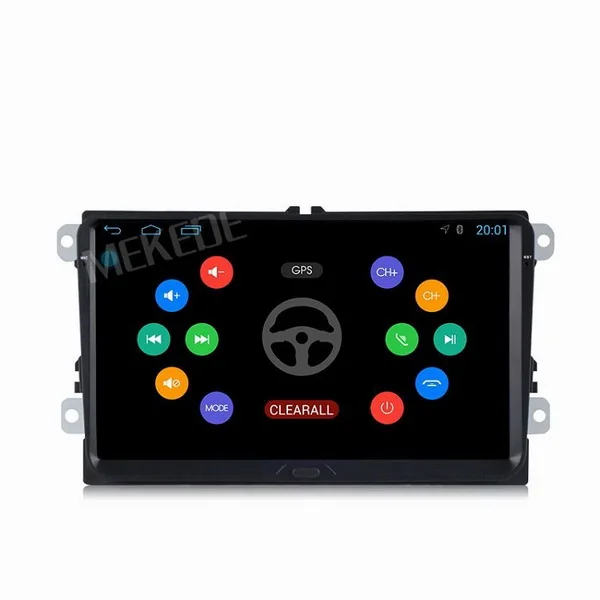 Discount by DHL or Fedex 20pcs Android 9 inch B6 B5 B7 Passat Car GPS Navigation without DVD For V W Golf GPS Polo Car Stereo Radio GPS 1