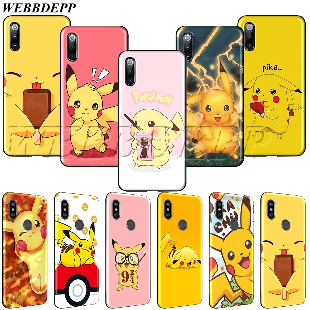 

WEBBEDEPP Pikachu Soft TPU Case for Redmi Note 4 S2 4A 4X 5 5A 6 6A 7 8 Go Pro Plus Prime
