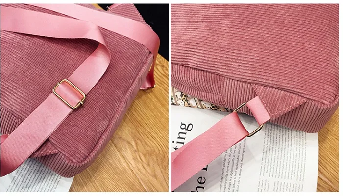 Miyahouse Лидер продаж вельветовый дизайнерский рюкзак женские рюкзаки школьная сумка с кисточкой элегантный дизайн школьная сумка женская
