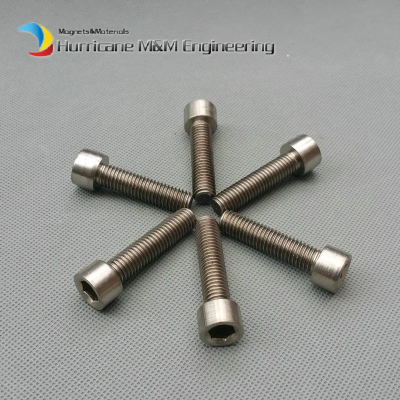 

1 Pack M10 Ti Bolt M10x40mm Titanium Bolt Original Ti Color DN912 Column Hexagon Socket Titanium Screws Ti Fastener