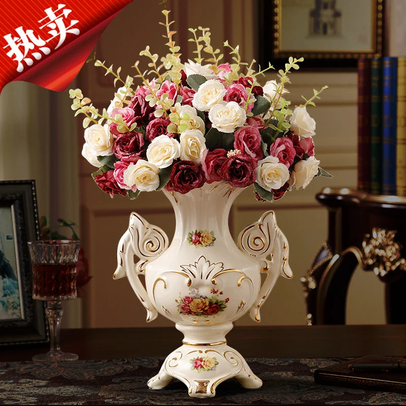 Украшения керамическая ваза, ваза для цветов домашнего интерьера ювелирные гостиная украшение фарфоровая ваза свадебный подарок