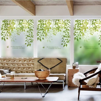 

Stained Static Cling Window Film Frosted Opaque Privacy Glass Sticker Home Decor Digital print BLT672 Spring Breeze