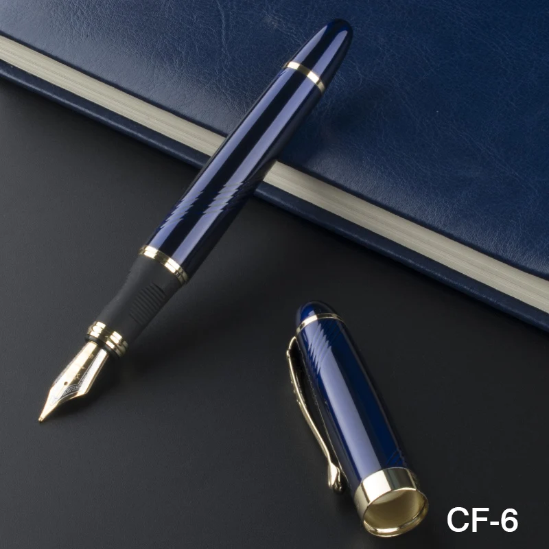 Роскошный Jinhao X450 темно-синий тонкий Carven F твист перьевая ручка