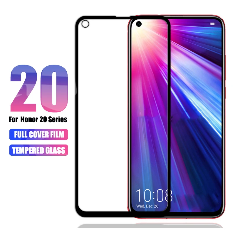 

for Huawei Honor 20 Pro 20i 8x Tempered Glass On Huawei Honor 10 View 20 10i Screen Protector Honor 8x max Play 9 10 lite Film X