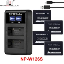 4 NP-W126 NP W126S Батарея Зарядное устройство для fujifilm fuji X-E2 X100F XT20 XT30 XT3 XT2 XE1 XE2S XE3 XM1 XA1 XA2 XA3 XA5 XA20 отслеживания