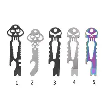 Stainless Steel EDC Pocket Multi-Tool Skull Bottle Opener Pry Bar Crowbar Keychain Tactical Survival Tool Stainless Steel EDC Pocket Multi-Tool Skull Bottle Opener Pry Bar Crowbar Keychain Tactical Survival Tool