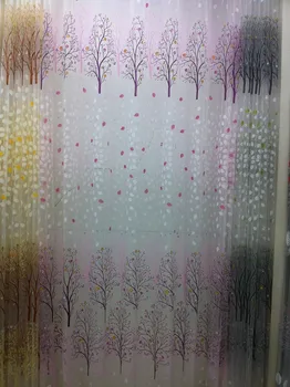 

CS 73 Hot tulle for window Roman fabric blinds embroidered voile sheer Curtain fabrics for kitchen living room the bedroom