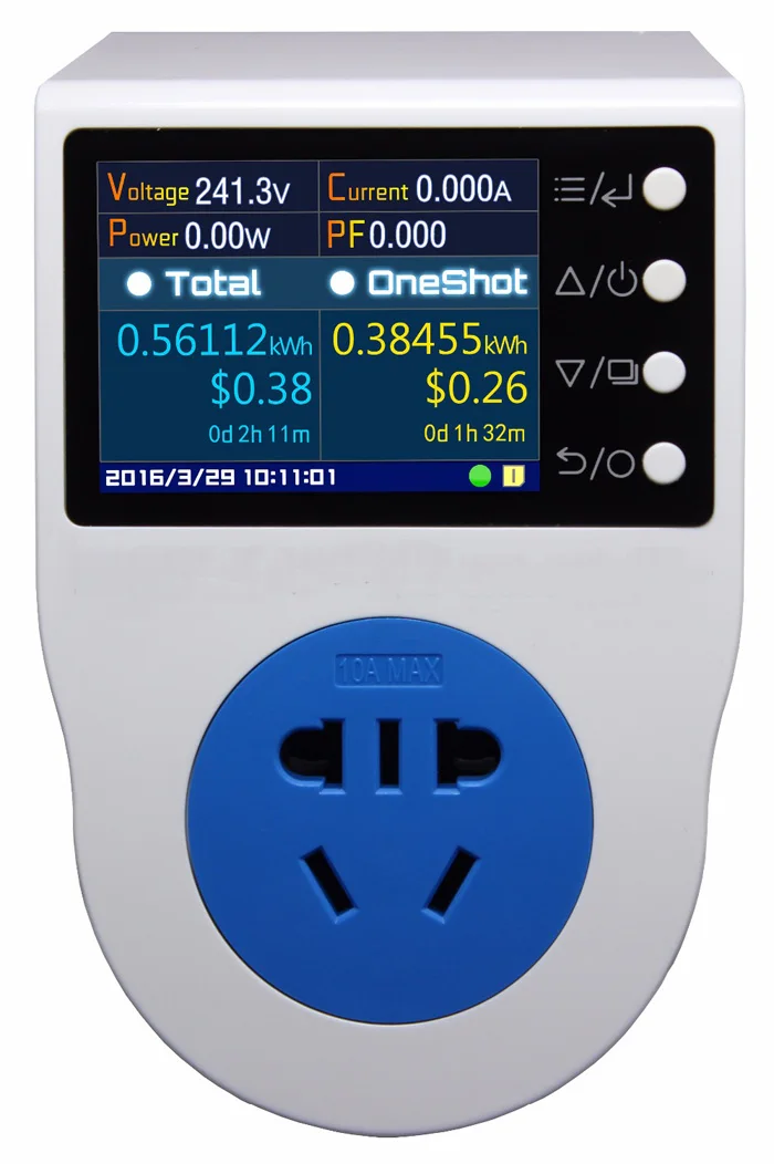 

New AU 10A Plug / Power Recorder/ Energy Meter/ Can Measure/Record/ Alarm/ Timing/ 0.1~4000w