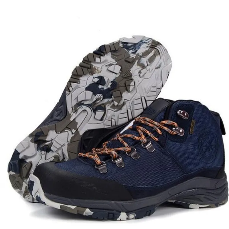 

High Quality Pure Color Cushioning Anti Skid Breathable Sports Hiking Shoes For Men Outdoor Athletic Krasovki Zapatilla Camping