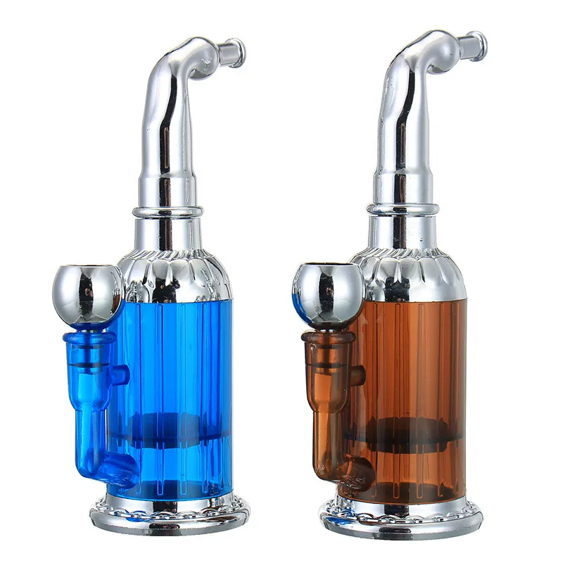 

1Pcs Bottle Water Pipe Portable Mini Hookah Shisha Weed Tobacco Smoking Pipes Gift of Health Metal Tube Magnet Filter Filtration