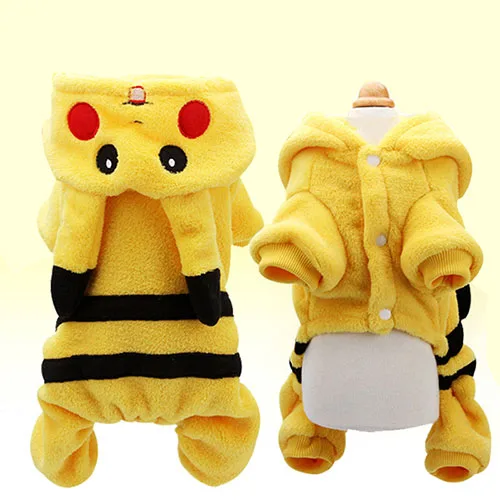 Costume Pikachu pour chien Déguisement pour chien Vêtement chien Taille: XL