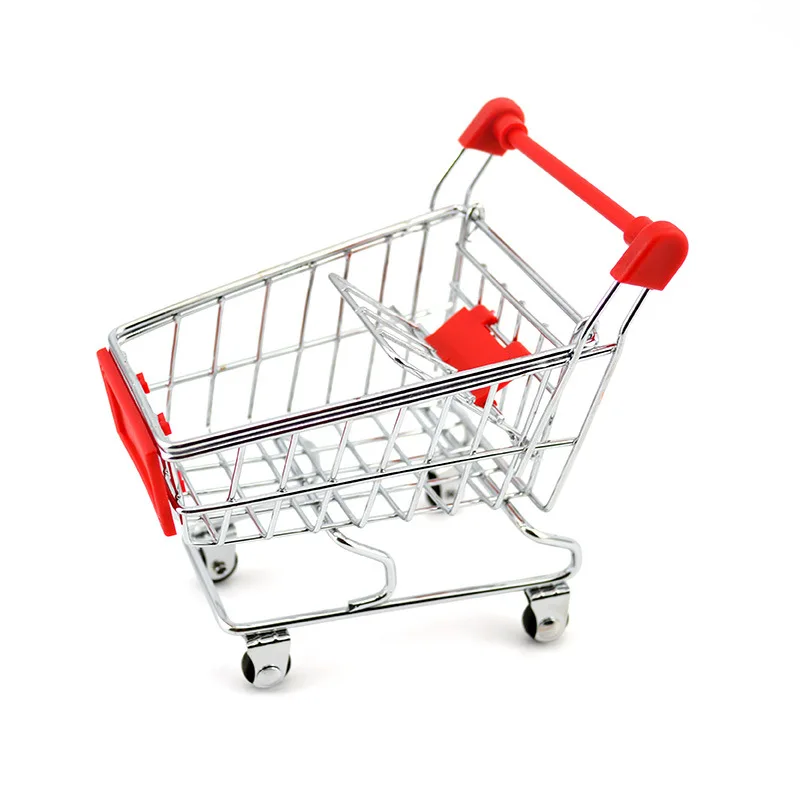 

Mini Kids Handcart Simulation Supermarket Shopping Cart Basket Cart Pretend Play Toys for Children Carriages Stroller for Dolls