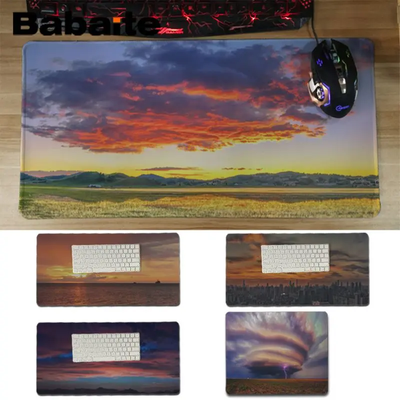 

Babaite In Stocked Huge Fire Clouds Computer Laptop Anime Mouse Mat Rubber Mouse Pad Computer Game Tablet Mousepad For Dota 2