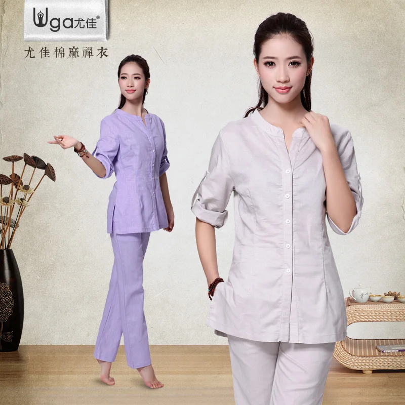 

Natural cotton Yoga clothing suits new meditation Yoga suits women's lay clothing specials