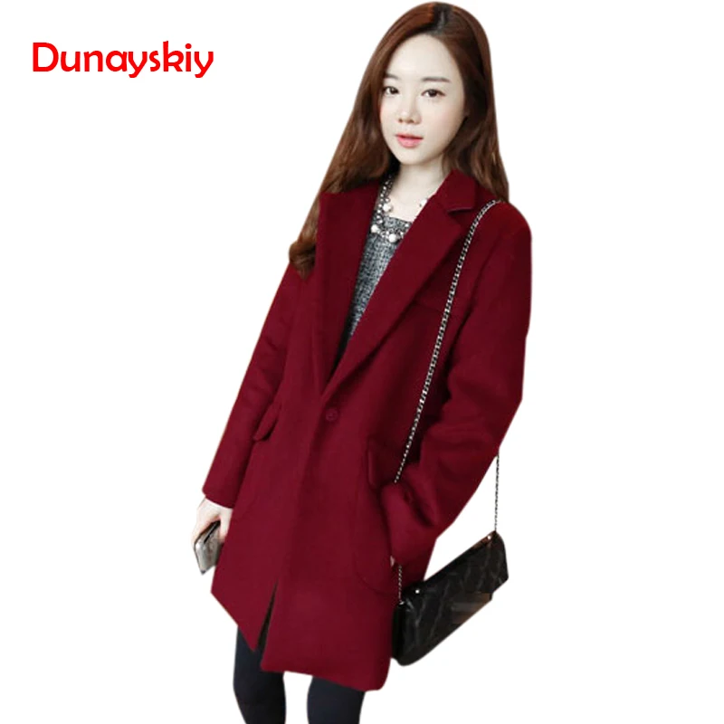 New Fashion Loose Overcoat Women Long Coat Female Autumn