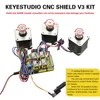 Free shipping!Keyestudio CNC kit for arduino CNC Shield V3+UNO R3+ 4pcs A4988 driver /GRBL compatible ► Photo 3/5