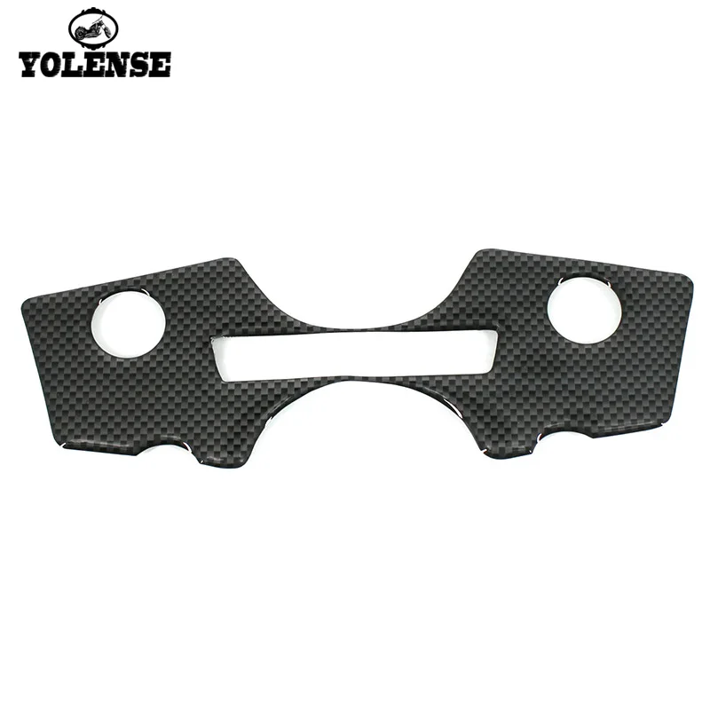 

For SUZUKI GSX1300R HAYABUSA 1997-2007 Motorcycle Carbon Fiber Sticker Decal Pad Three Tree Upper Clamp Front Yoke Protector