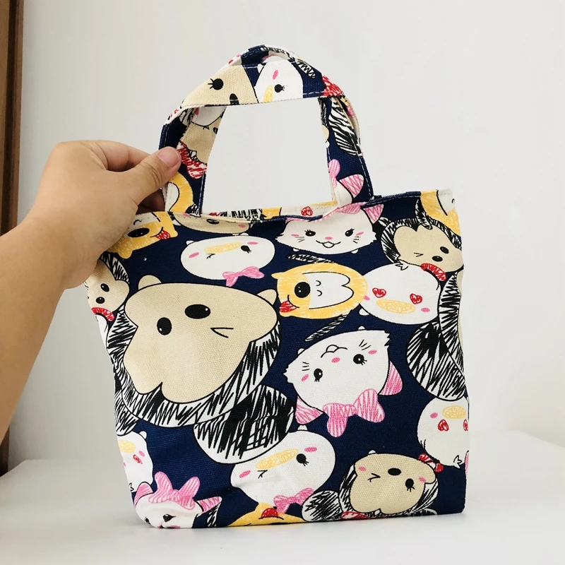 

Mickey Minnie Lunch Bag Cartoon Cute Duffy Bags Canvas Picnic Travel Storage Bag Fashion Lunch Bags for Women Girls Ladies Kids