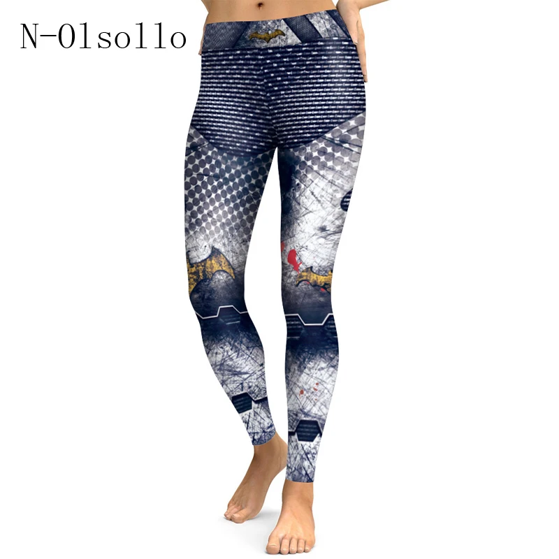 

Blue/Gray Batman Series 3D Printed Goth Leggings Punk Rock Usa Apparel Women Sporting Pants High Waist Bodybuilding Jeggings