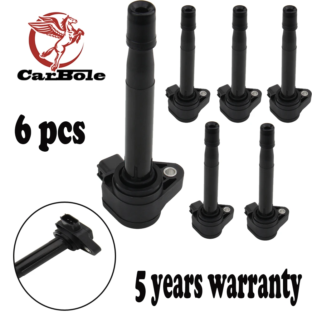 

6 Pcs Ignition Coils for Honda Accord Odyssey Acura CL RL TL V6 UF242 3.0-3.5L