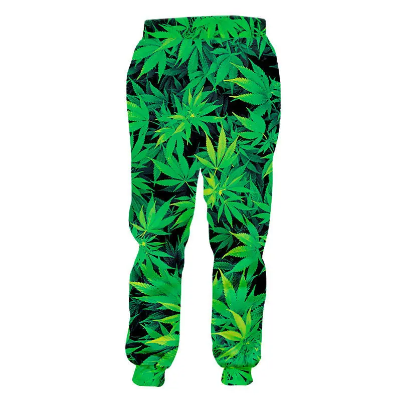 Модные брюки для сорняков; повседневные свободные брюки унисекс с 3D принтом в виде курительных листьев; уличная одежда в стиле хип-хоп; Спортивный костюм для бега; спортивные штаны; S-4XL