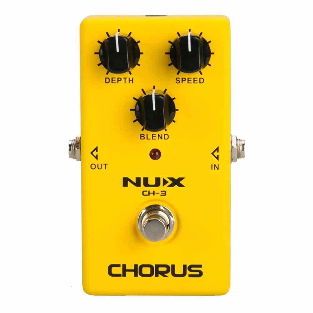 

NUX Protable Guitar Simulation Chorus Effect Device CH-3 Guitar Effect Pedal Guitar Great Booster Yellow In Stock