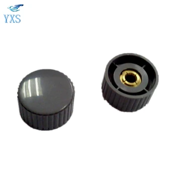 

50PCS/LOT KYZ32-20-6 Potentiometer Knob Cover Cap Plastic Gray or Black 32*20*6mm