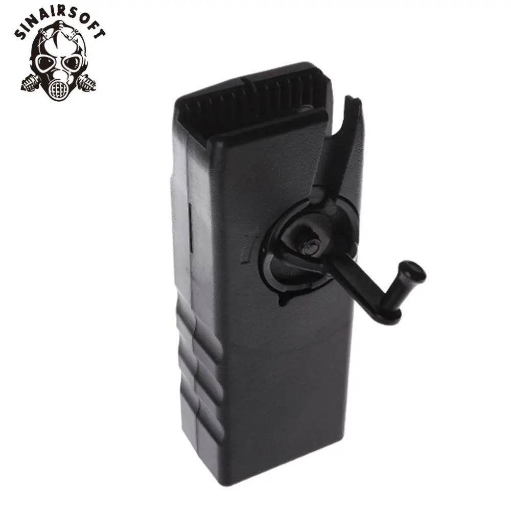 

SINAIRSOFT 1000 Wheel Plastic BB Speed Loader M4 Hand Crank Military Quick Loader Hunting Gun Magazine For Airsoft