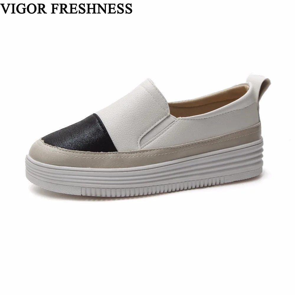 

VIGOR FRESHNESS Flats Shoes Women Spring Loafer Espadrilles Autumn Women's Boat Shoes Slip On Casual Flat Ladies Sneakers WY65