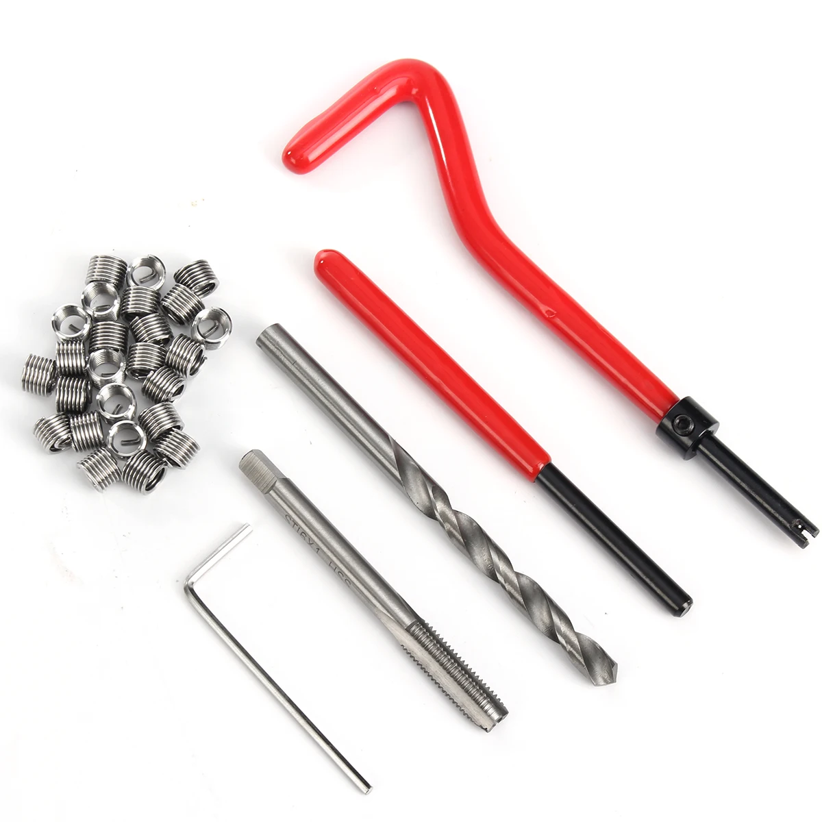 

30pcs Metric Thread Repair Insert Kit M6 for Helicoil Car Pro Coil Drill Tool