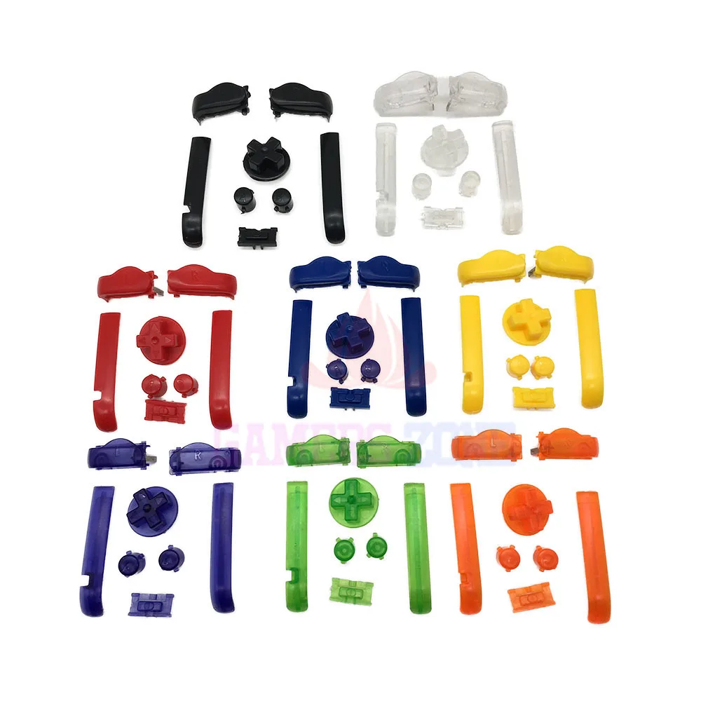 

10sets D Pads Power ON OFF Buttons for Gameboy Advance A B L R Buttons Frame for GBA Buttons