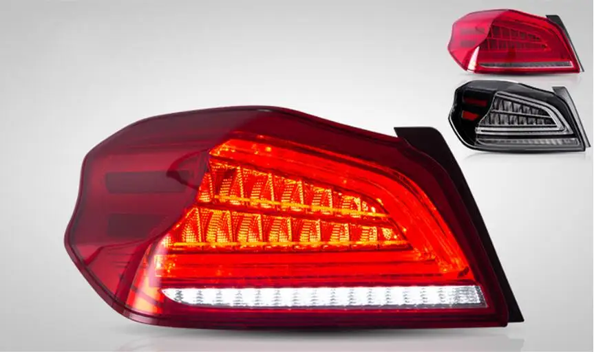 2016 ~ 2013 WRX задний светодио дный фонарь светодиодный задний бампер отражатель задний тормоз вождения поворотный свет, wrx задний свет