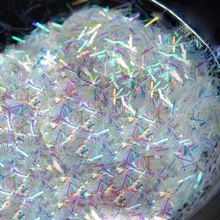 MFNAILS штрих-образные хлопья, радужные AB серебро/красный Сияющий голографический цвет Strpie 3D 3*0,2 мм художественные Блестки для ногтей хлопья украшения 10 мл