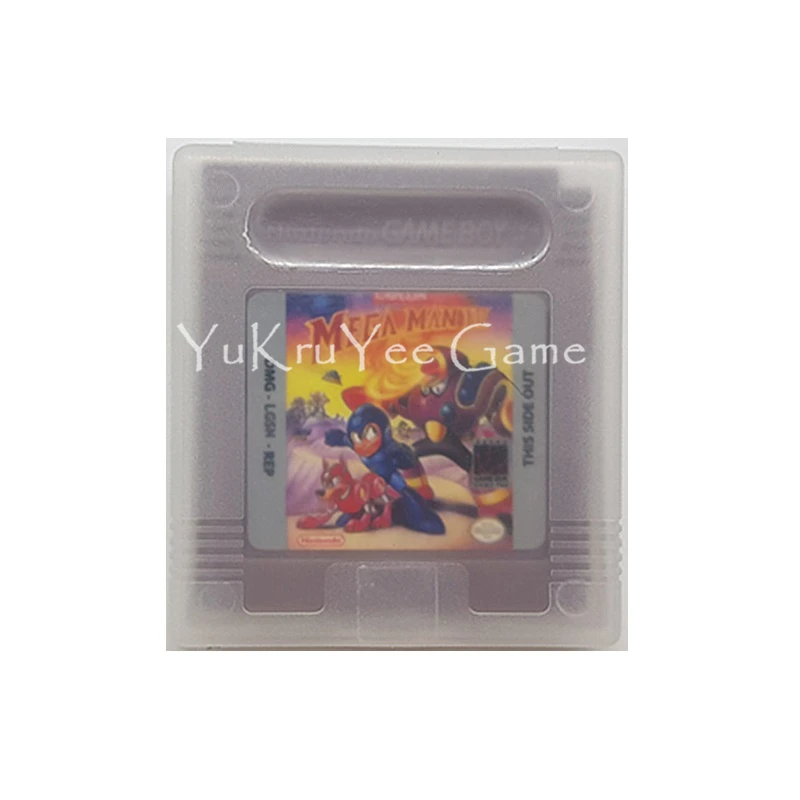 

Mega Man IV Video Game Cartridge Card English Language for 16 Bit Handheld Console Original Logo Shell Version