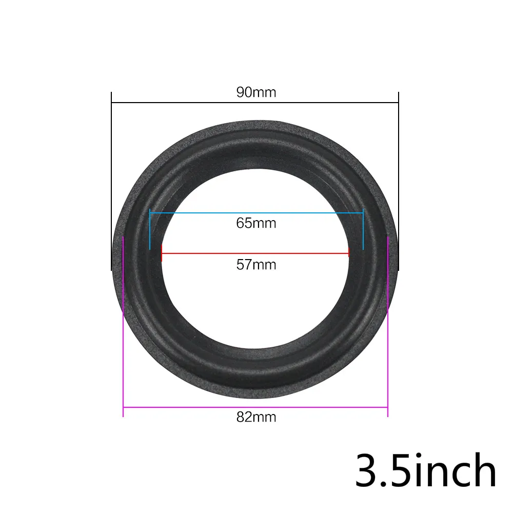 GHXAMP кольцо из вспененного материала для динамика ремонт 2,5 3,5 4 6,5 дюймовая подвеска объемное складное кольцо полный диапазон НЧ динамик Замена 2 шт - Цвет: 3plus