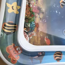 Hot Kids Infants Water Play Mat Inflatable Fun Activity Play Center with Fishing Rod PLD