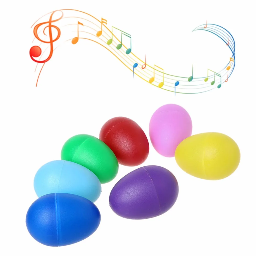 Пластиковые песочные яйца Ударные музыкальные инструменты Ранние развивающие игрушки для детей