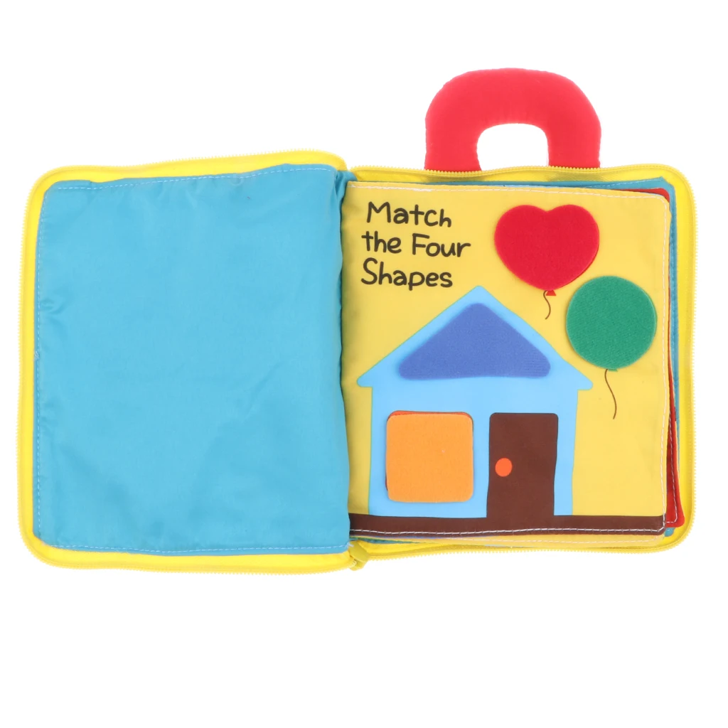 3D Cloth Books Baby Montessori Learn to Dress Early Basic Life Skills Toy Teaching Clocks Color Shapes Zip Snap Lace Tie Puzzle