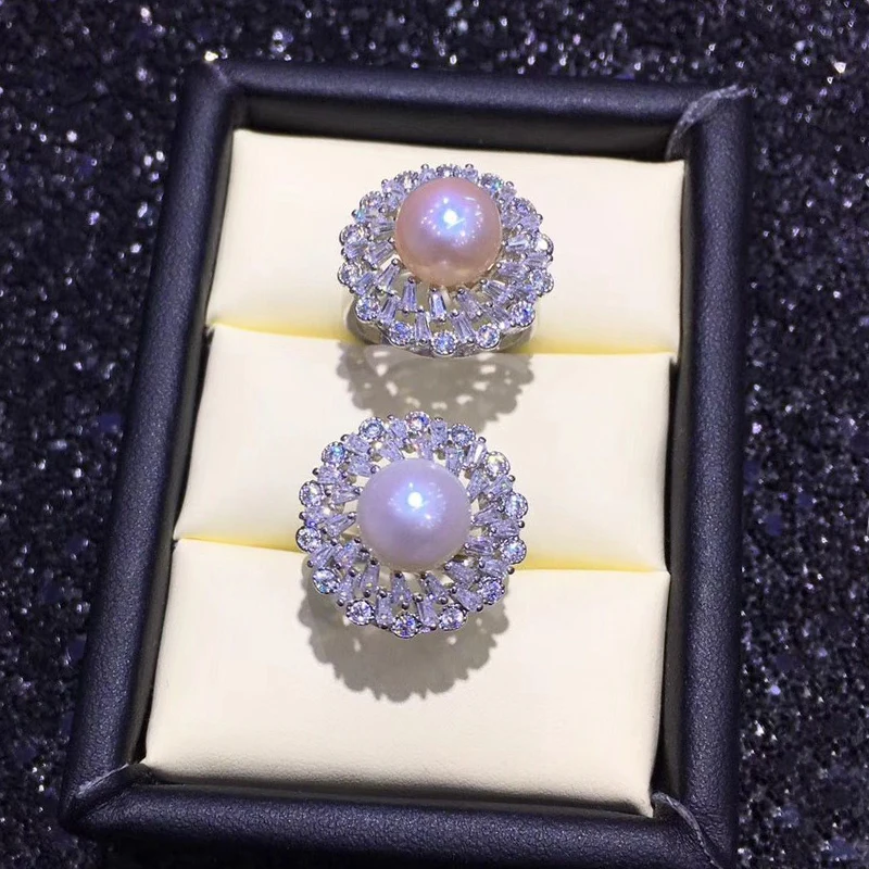 

FENASY natural Pearl rings for women new Freshwater pearl jewelry ring big size party 925 sterling silver fine jewelry