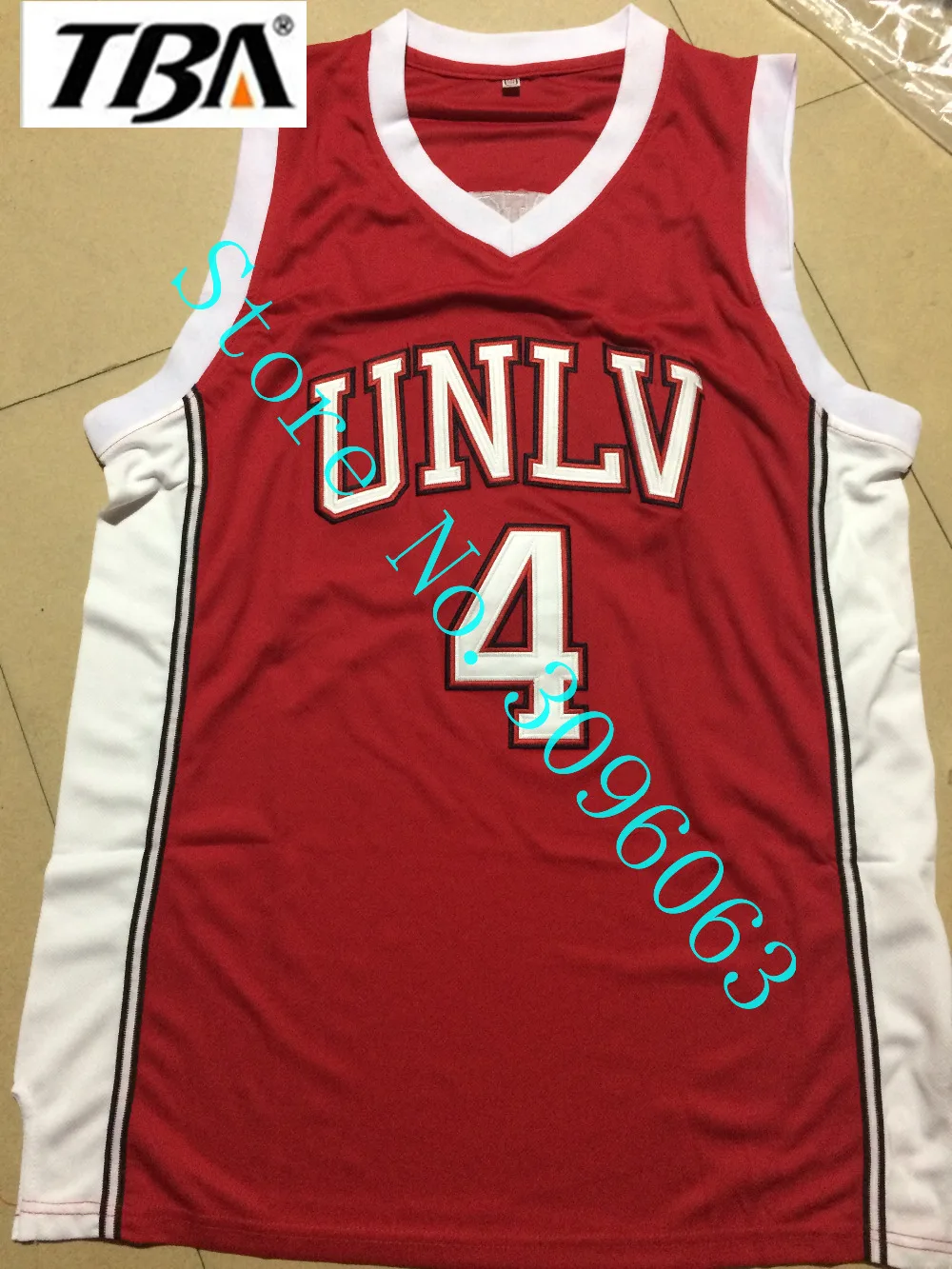 NEW Throwback Shirt Stitched Red Mens Basketball Jersey Cheap 4 Larry