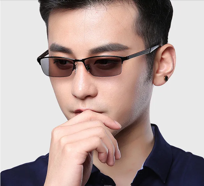 

Eyesilove men's myopia photochromic glasses customzied myopia Glasses myopia sunglasses with Sensitive Transition glasses