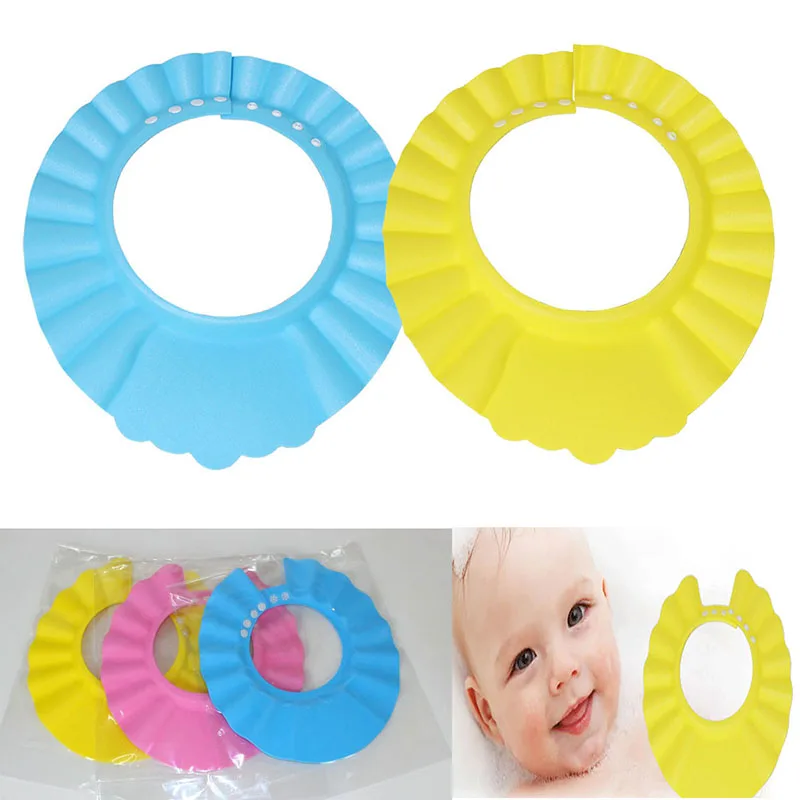baby Shower Cap Shampoo hat Cap Thicker High bombs adjustable Shield