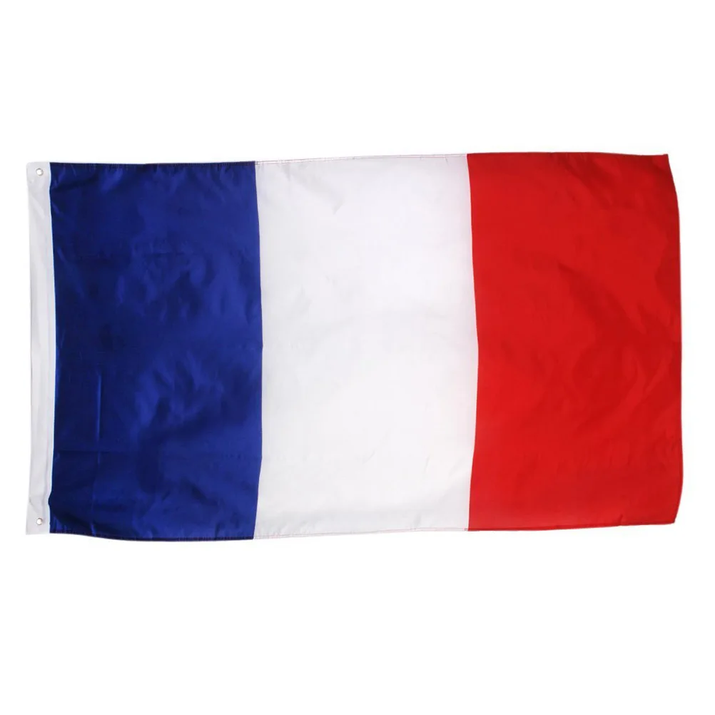 

French Flag Banner Frence Hanging National Flag Soccer Nylon Tricolor Banner for Indoor Outdoor Home Decoration
