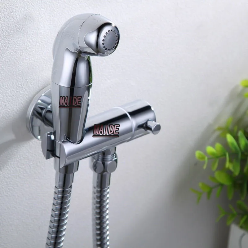 Brass Handheld Bidet Toilet Water Spray Toilet Wall Mount Hand Held Shattaf Bidet Diaper Sprayer