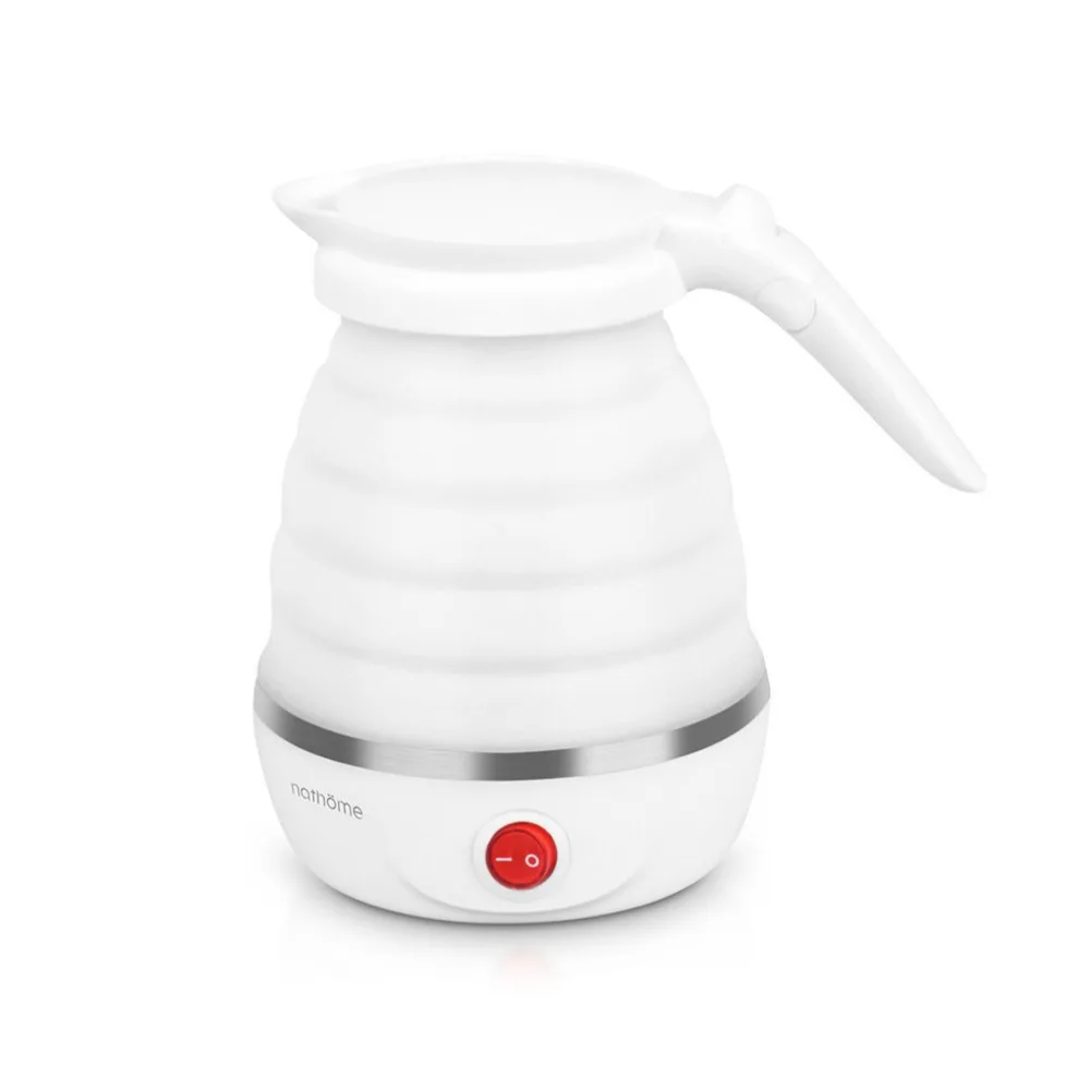 

Portable Electric Kettle 850W Silicone Foldable Camping Vacations Boiler Adjustable Voltage Home Electric Appliances