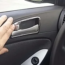 Автомобильная АБС хромированная Накладка для hyundai Solaris sedan хэтчбек внутренняя отделка дверей ручное зажимное декоративное кольцо